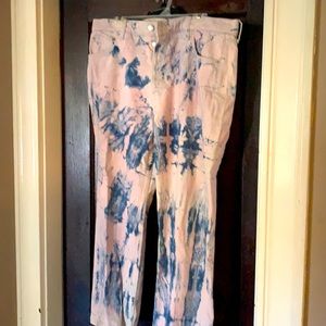 Gap Straight Leg Tie Dye Jeans
